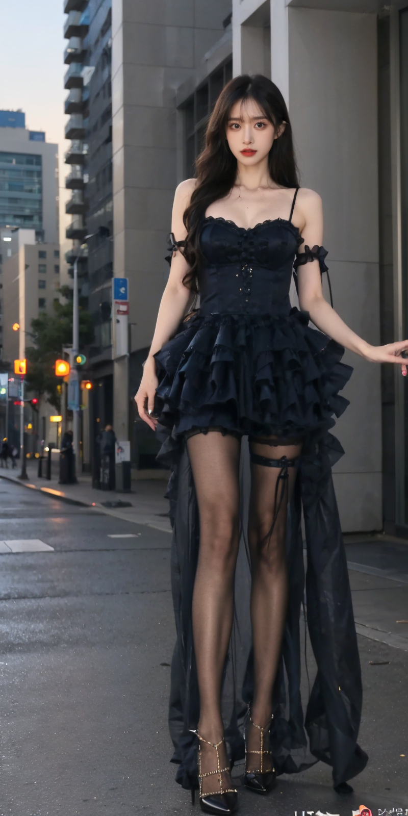 【Moonstruck】- Internet-famous sexy long-legged black fringed skirt - Pure little lamb with the same style. v1.0