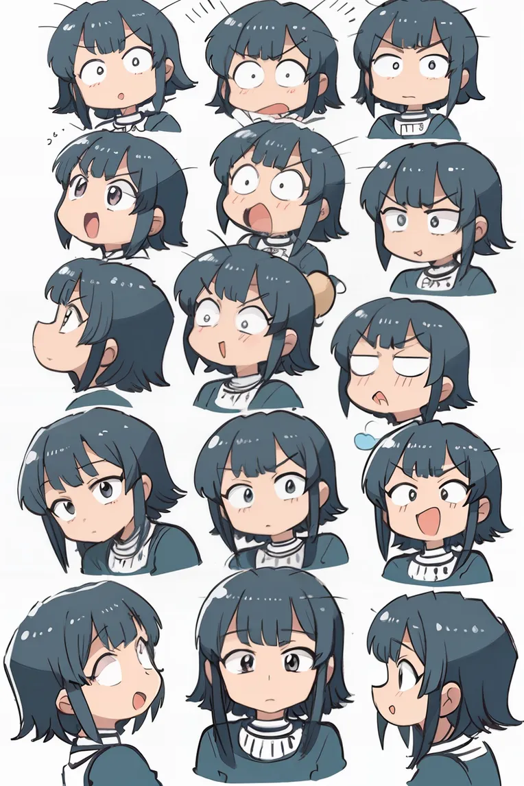 Anime Style,Hand-Drawn,Girl,LoRA,SD 1.5