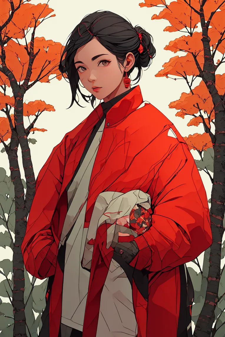 Chinese Style,Traditional Painting Media,Girl,LoRA,SD 1.5