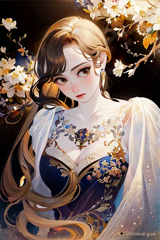 Anime Style,Classic Painting,Girl,Checkpoint,SD 1.5