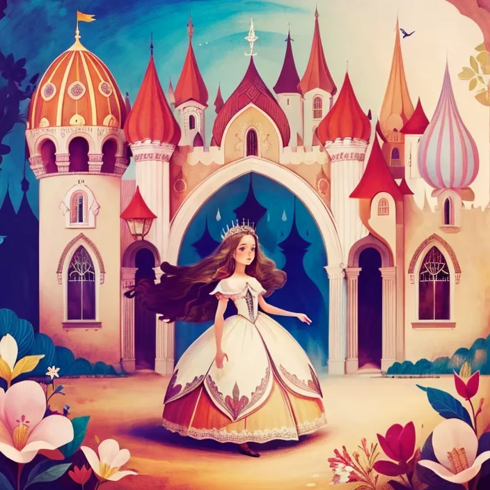 Hand-Drawn,Kids' Illustration,Girl,LoRA,SD 1.5