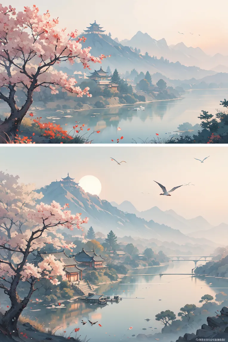 Chinese Style,Traditional Painting Media,Girl,LoRA,SD 1.5