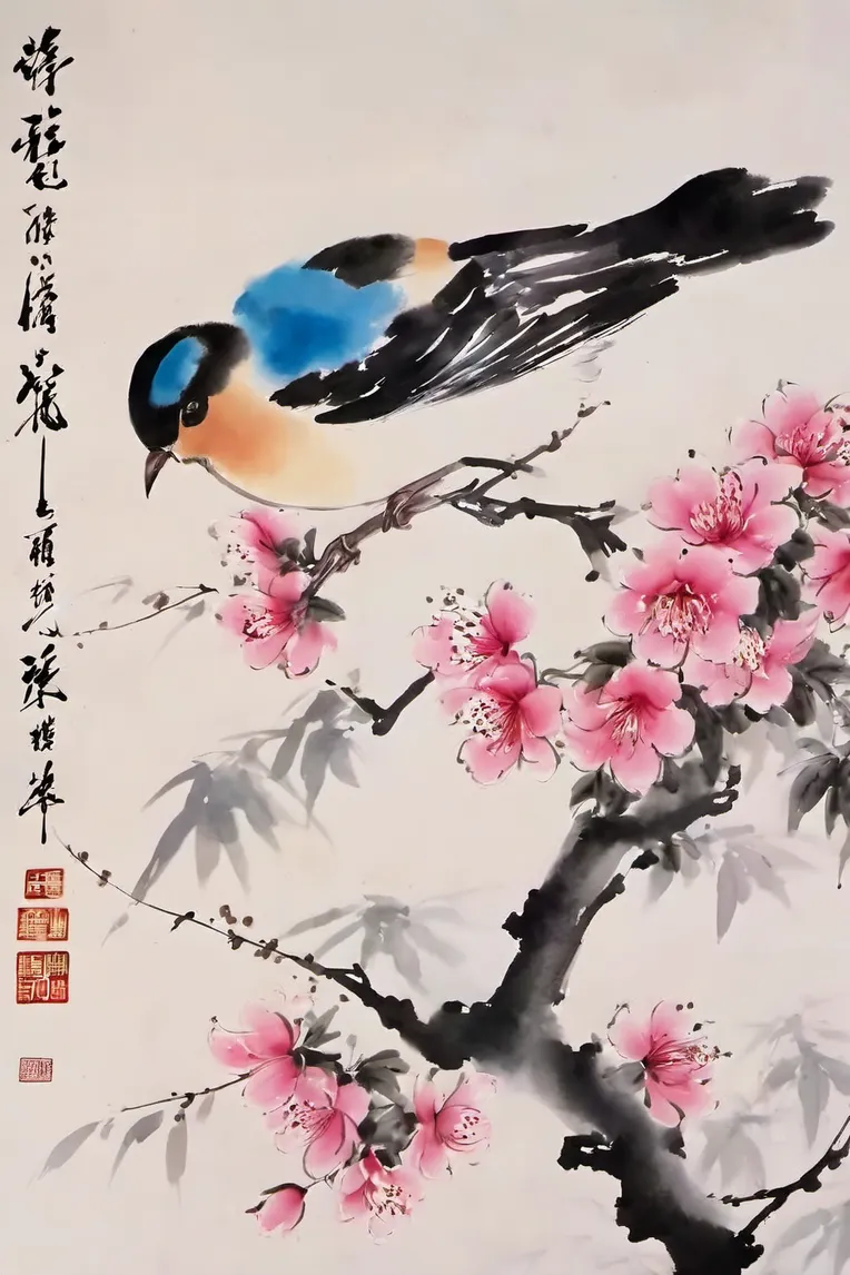 Chinese Style,Traditional Painting Media,Girl,LoRA,SDXL