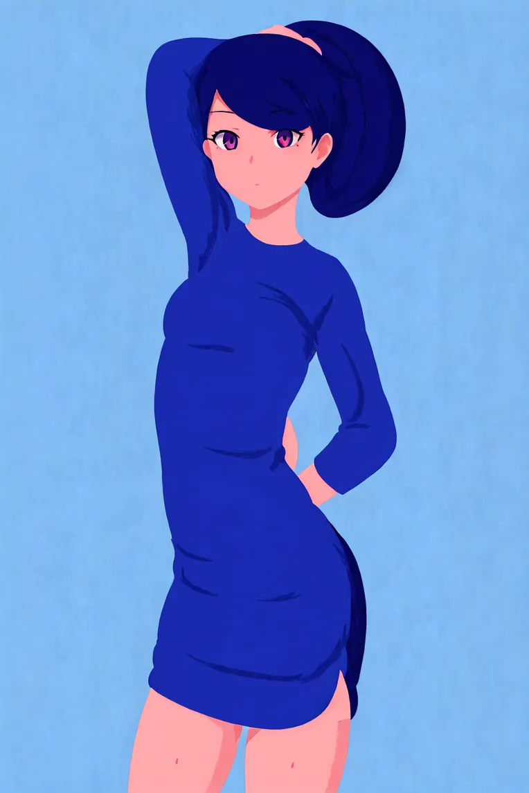 Flat,Flat Illustration,Girl,LoRA,SD 1.5