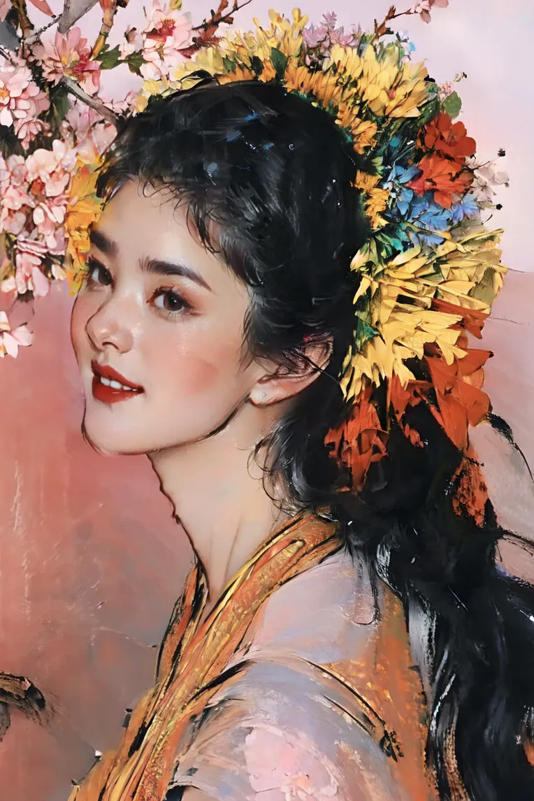 Chinese Style,Traditional Painting Media,Girl,Checkpoint,SD 1.5