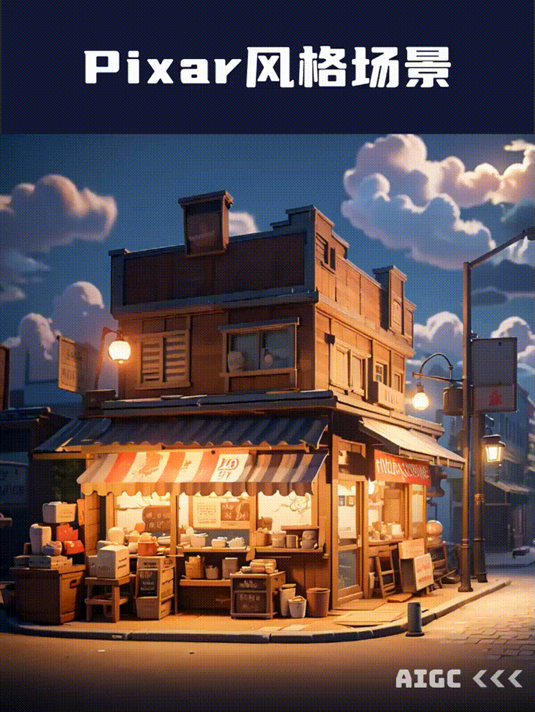 CGI style,Anime Scene,Building,LoRA,SD 1.5