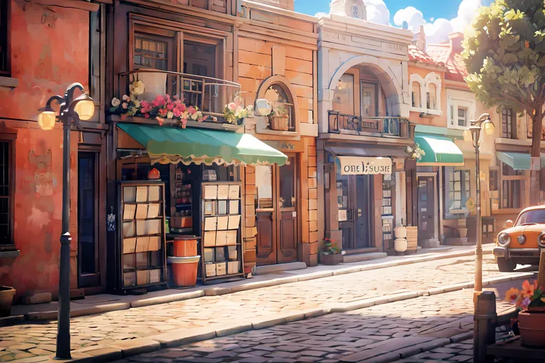 CGI style,Anime Scene,Building,LoRA,SD 1.5