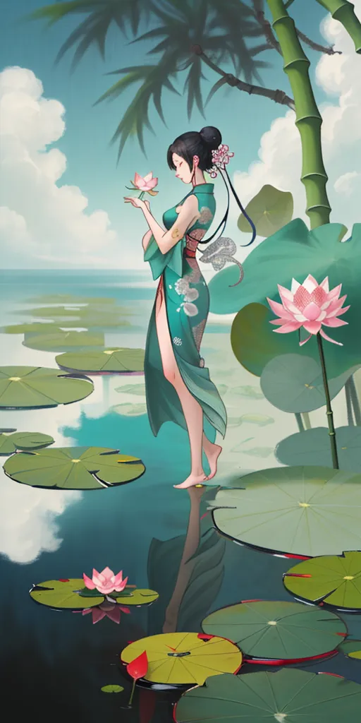 Chinese Style,Traditional Painting Media,Girl,Checkpoint,SD 1.5