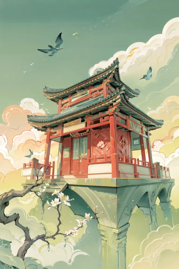 Chinese Style,Traditional Painting Media,Girl,Checkpoint,SD 1.5