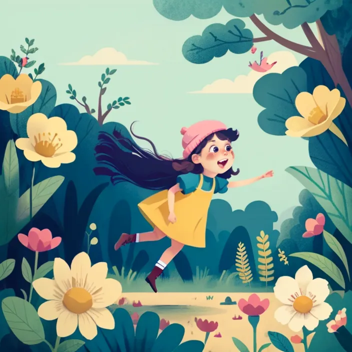 Hand-Drawn,Kids' Illustration,Girl,LoRA,SD 1.5