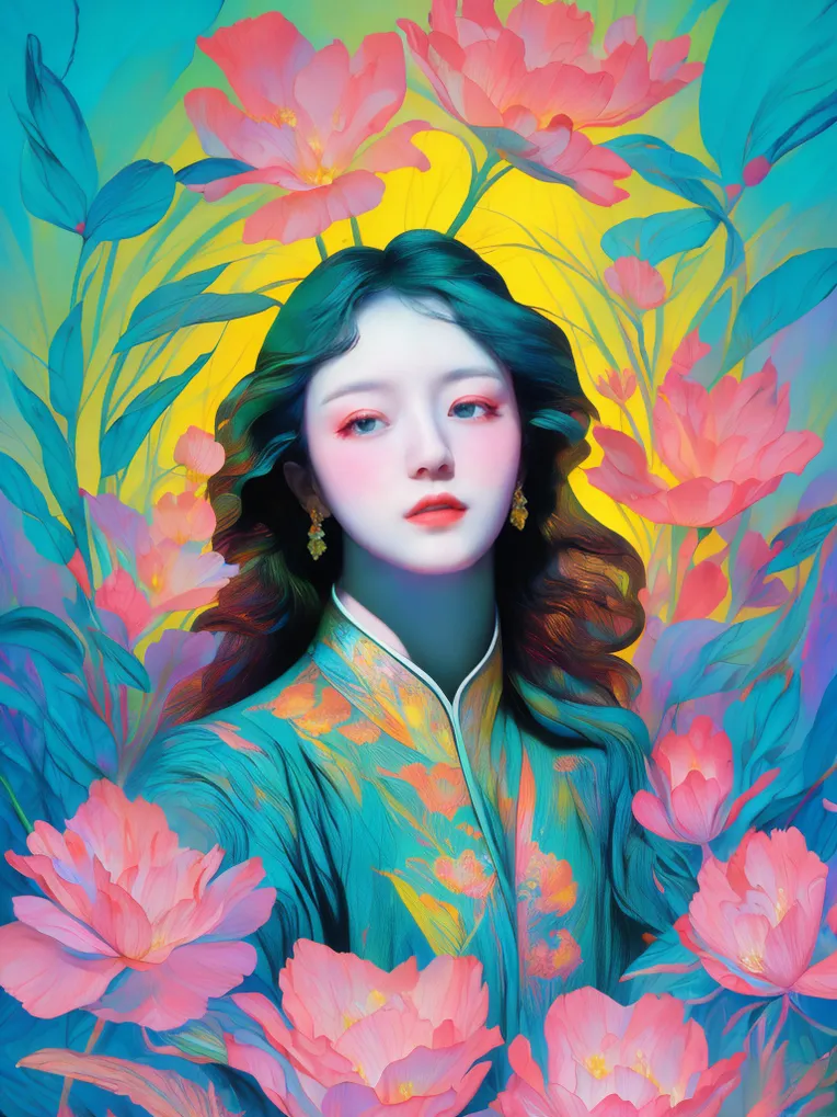 Classic Painting,Traditional Painting Media,Girl,LoRA,SD 1.5