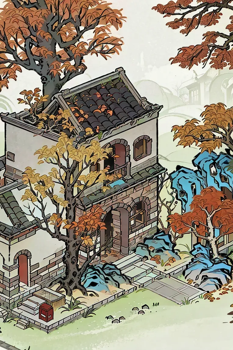 Chinese Style,Traditional Painting Media,Girl,LoRA,SD 1.5