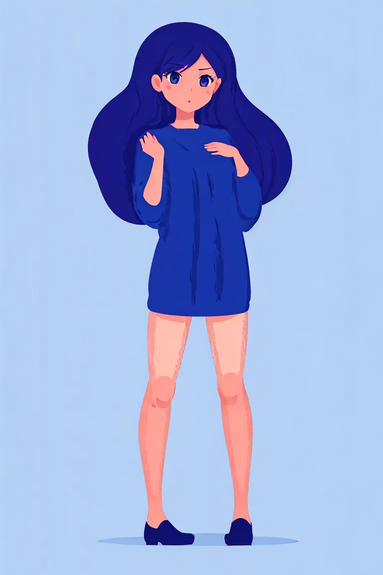 Flat,Flat Illustration,Girl,LoRA,SD 1.5