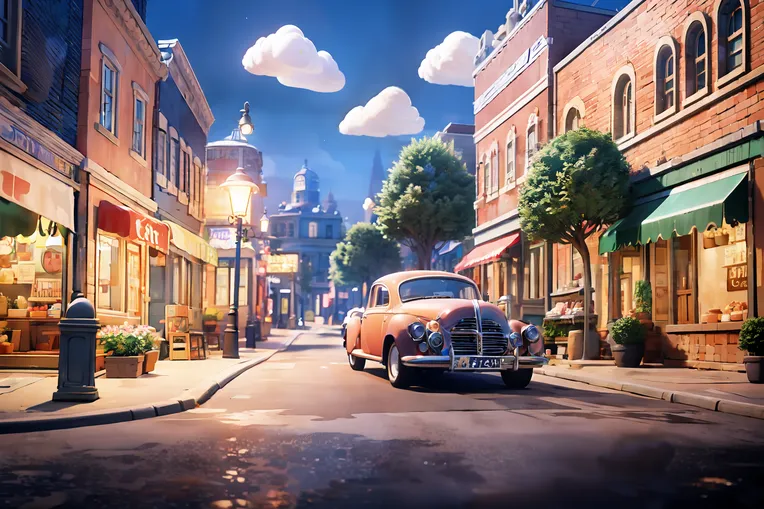 CGI style,Anime Scene,Building,LoRA,SD 1.5
