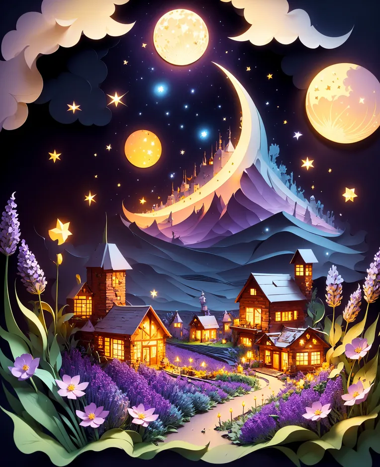Craft Style,Traditional Painting Media,Space & Scene,Checkpoint,SD 1.5