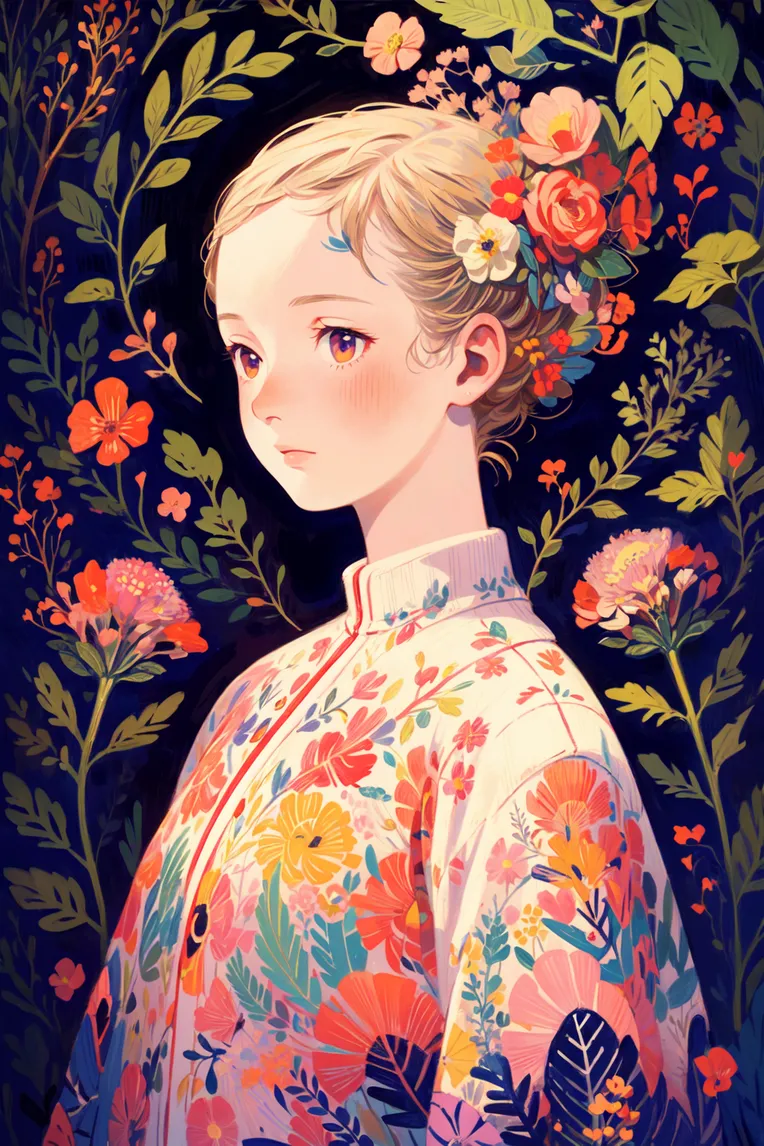 Classic Painting,Traditional Painting Media,Girl,LoRA,SD 1.5