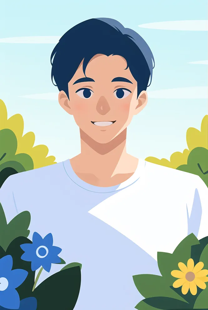 Flat,Flat Illustration,Girl,Checkpoint,SD 1.5