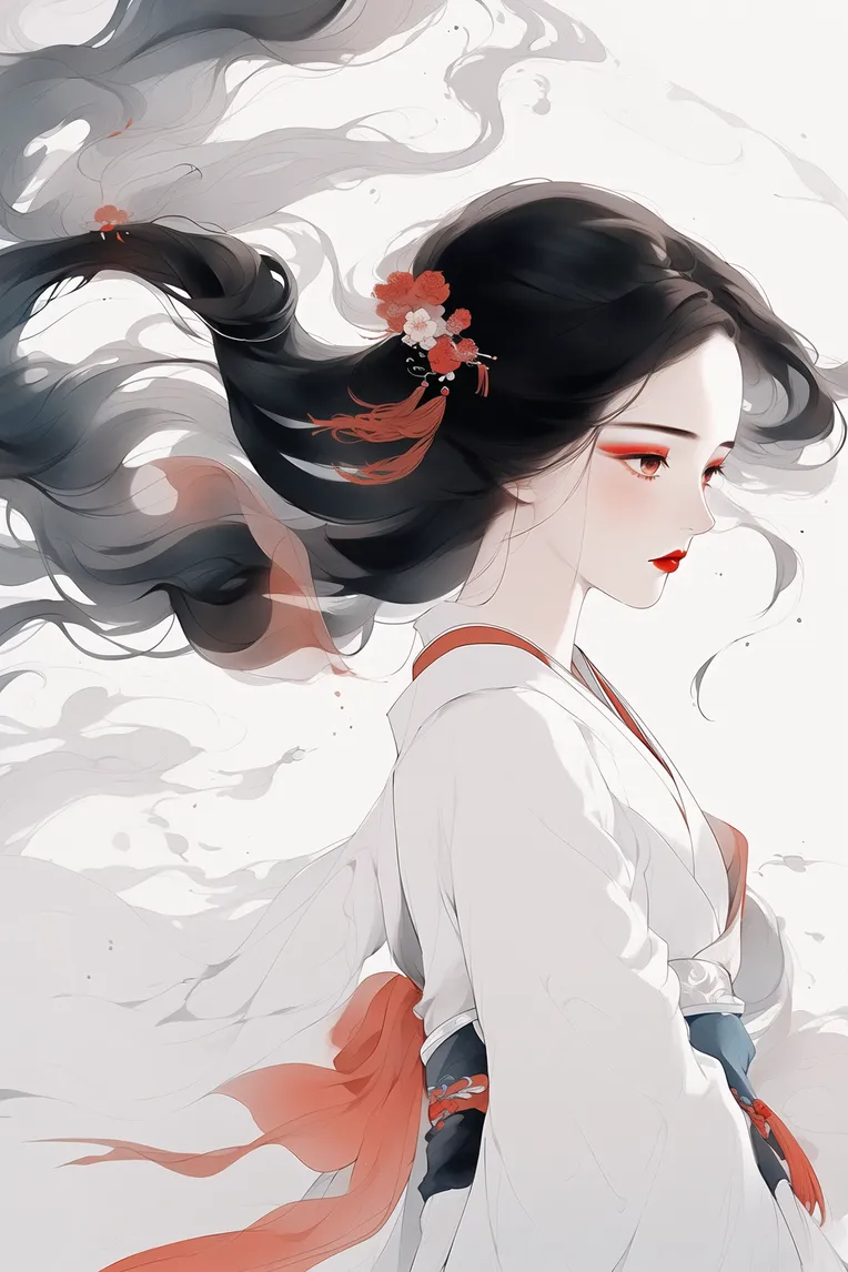 Chinese Style,Traditional Painting Media,Girl,LoRA,SD 1.5