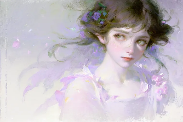 Classic Painting,Traditional Painting Media,Girl,LoRA,SD 1.5