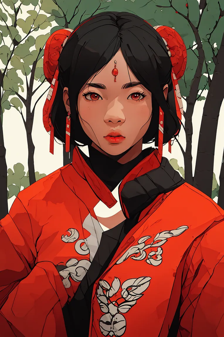 Chinese Style,Traditional Painting Media,Girl,LoRA,SD 1.5