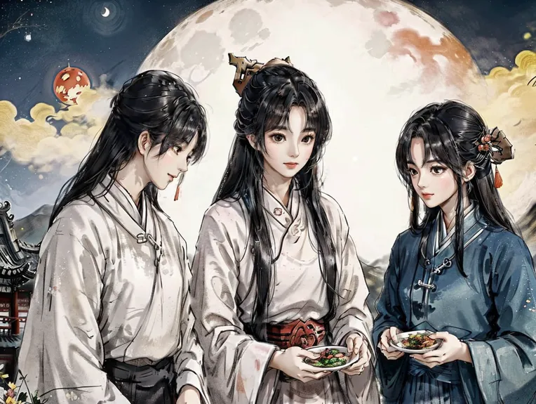 Chinese Style,Traditional Painting Media,Girl,Checkpoint,SD 1.5