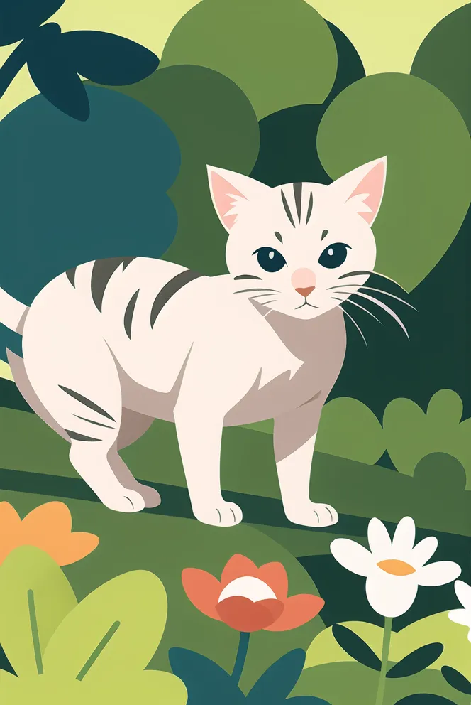 Flat,Flat Illustration,Girl,Checkpoint,SD 1.5