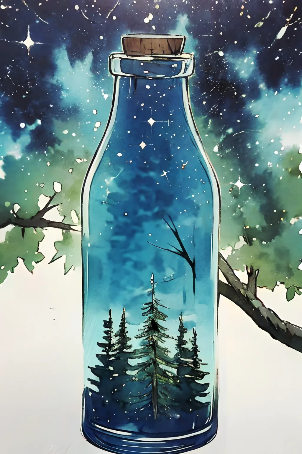 Visual Design - Glass Bottle-LoRA-MngYou-Shakker