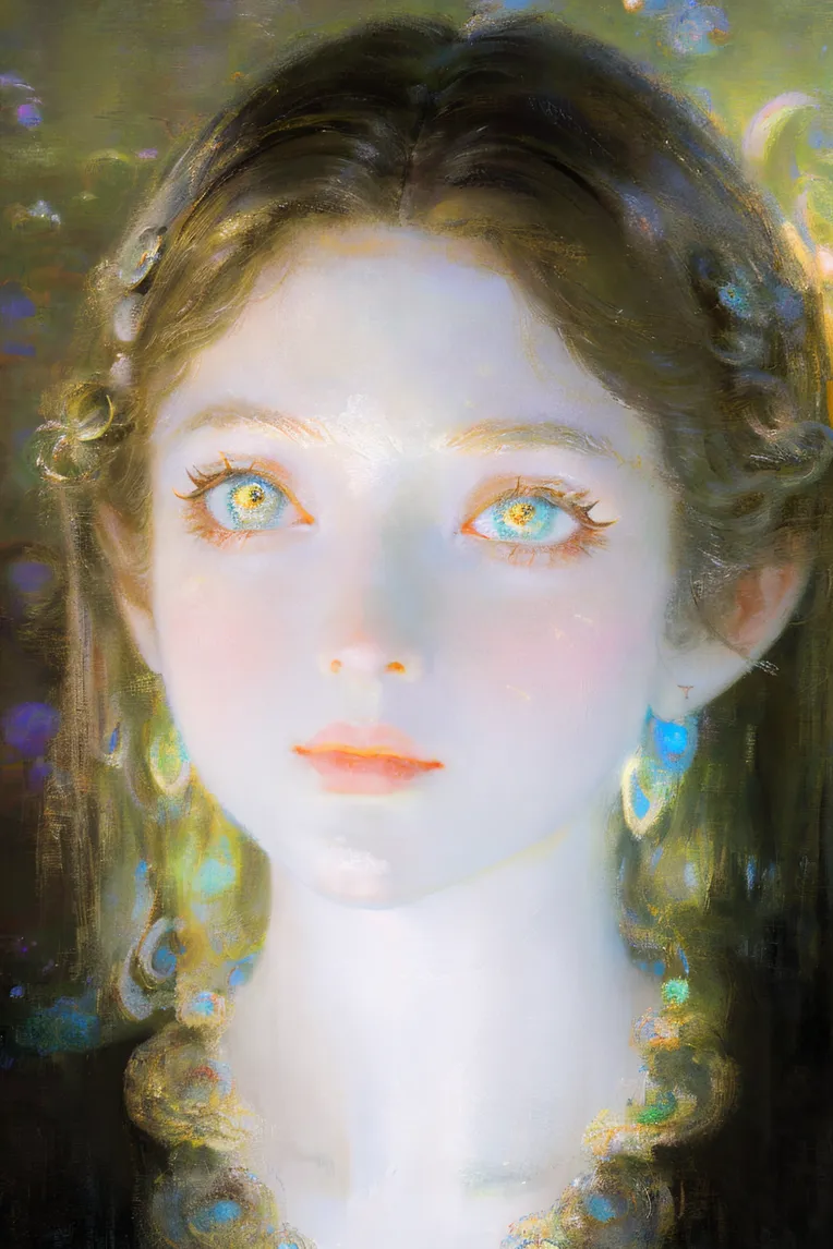 Classic Painting,Traditional Painting Media,Girl,LoRA,SD 1.5