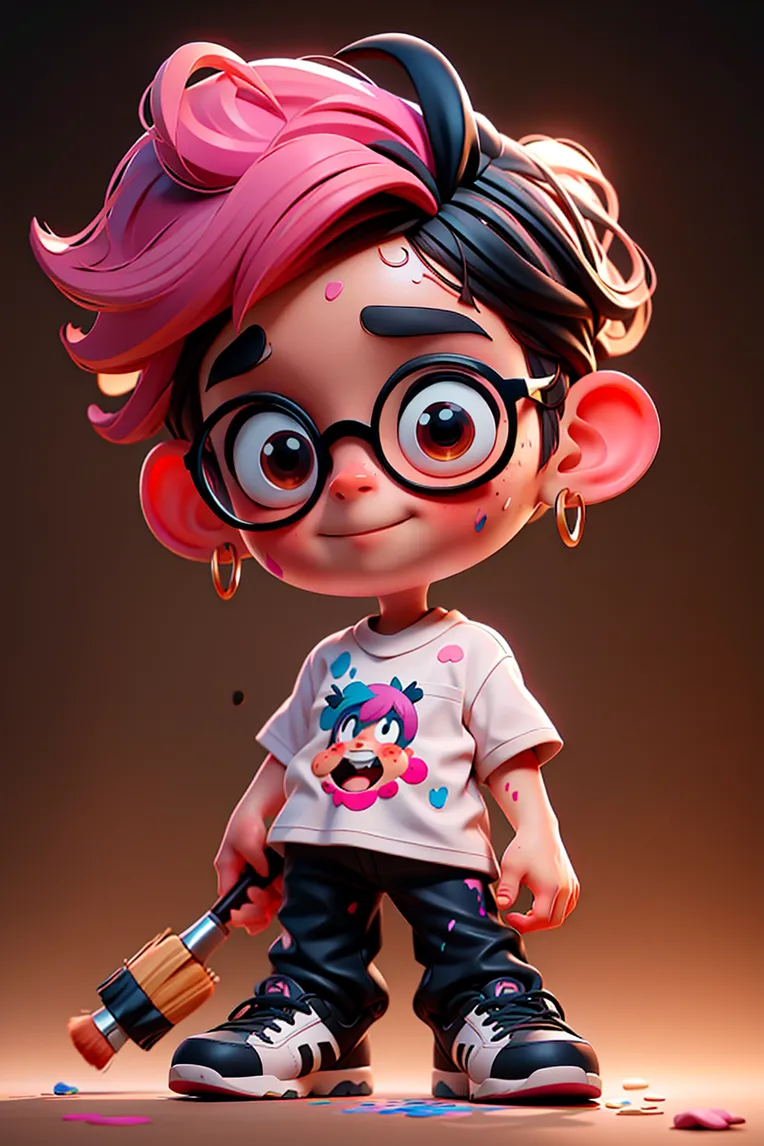 Cartoon style,Digital Painting Media,Girl,LoRA,SD 1.5