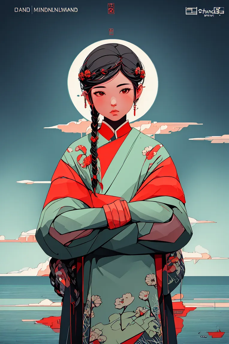 Chinese Style,Traditional Painting Media,Girl,LoRA,SD 1.5