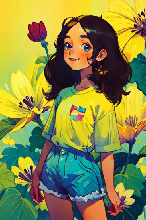 Hand-Drawn,Kids' Illustration,Girl,LoRA,SD 1.5