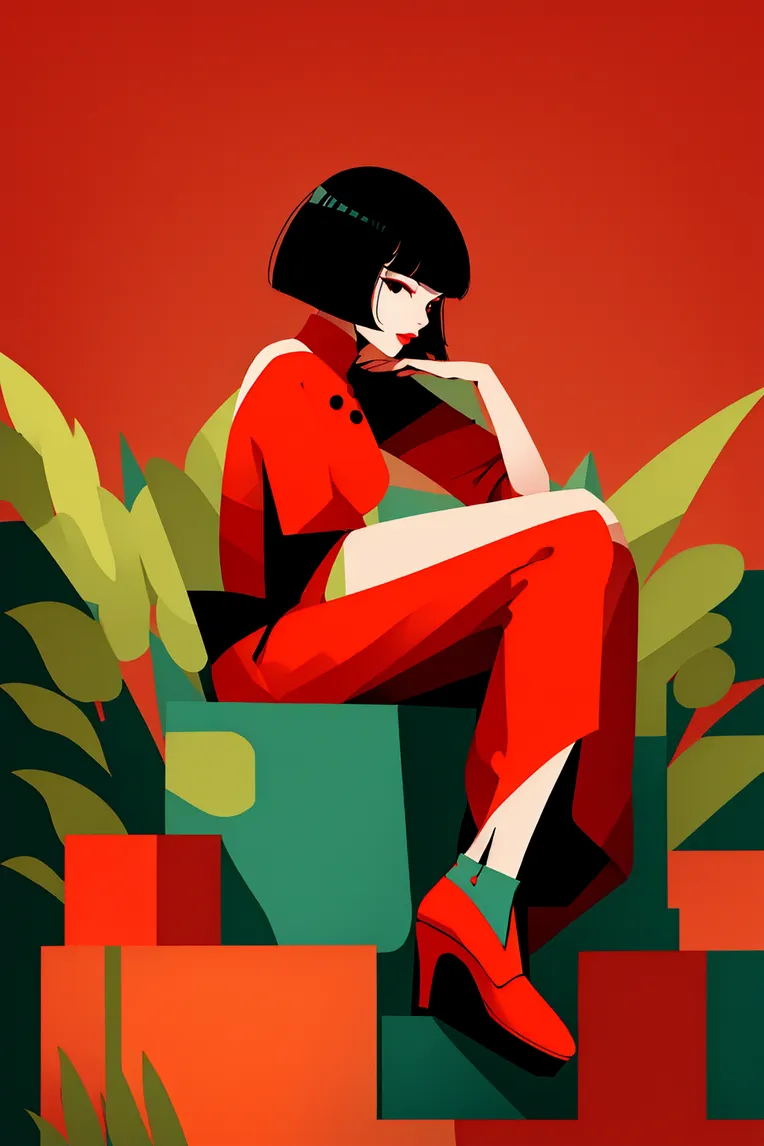 Chinese Style,Traditional Painting Media,Girl,LoRA,SD 1.5