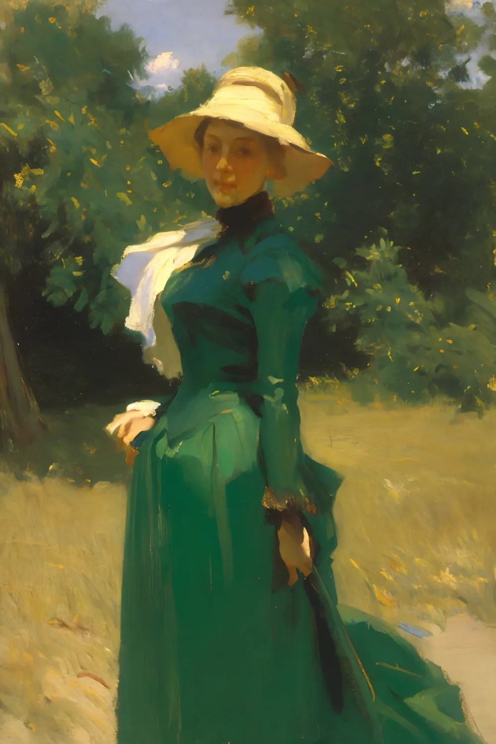 油彩画　50号 油画】萨金特风格油画-LoRA-JJJael-LiblibAI