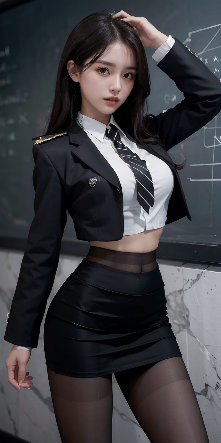 Female teacher with bell waist, uniform v1.0