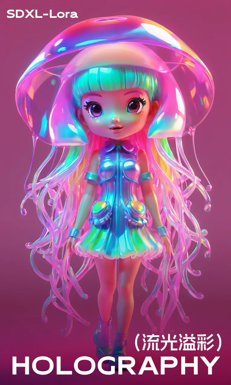 CGI style,Anime Style,Girl,LoRA,SDXL