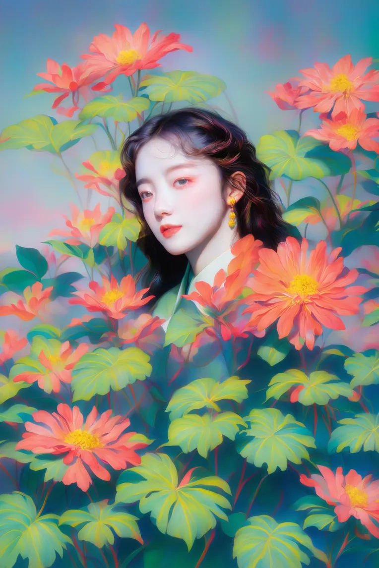 Classic Painting,Traditional Painting Media,Girl,LoRA,SD 1.5