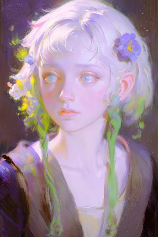 Classic Painting,Traditional Painting Media,Girl,LoRA,SD 1.5