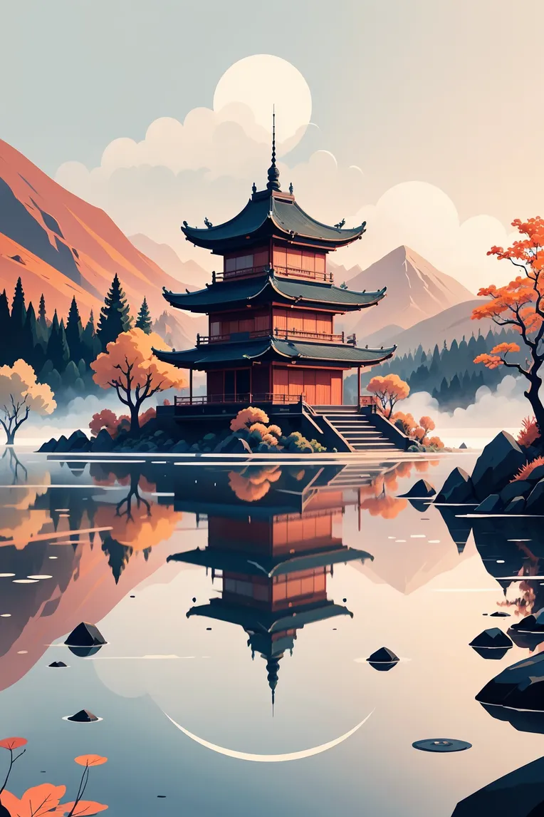 Flat,Flat Illustration,Girl,LoRA,SD 1.5