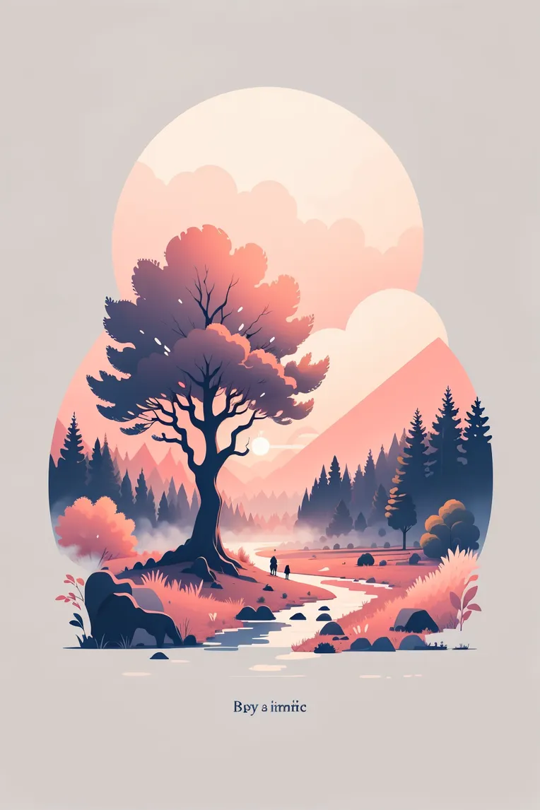 Flat,Flat Illustration,Girl,LoRA,SD 1.5