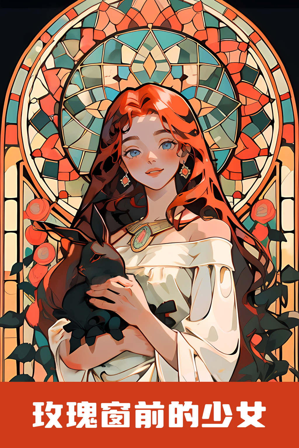 Nordic retro style｜The girl in front of the rose window v1.0