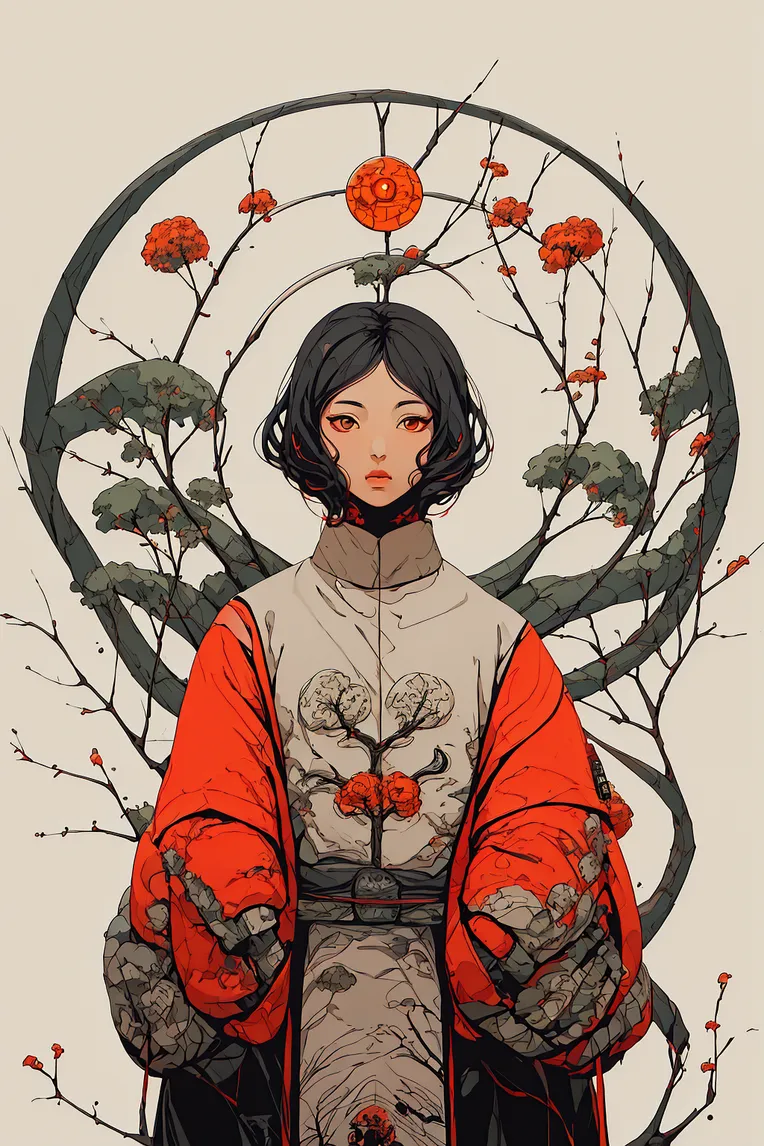 Chinese Style,Traditional Painting Media,Girl,LoRA,SD 1.5