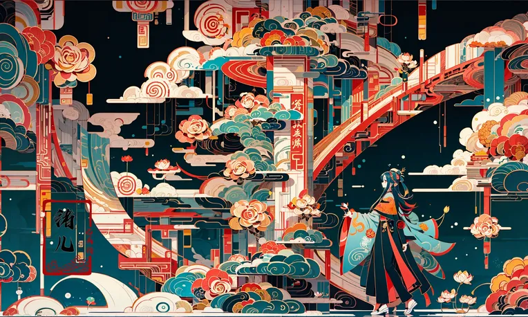 Chinese Style,Traditional Painting Media,Girl,LoRA,SD 1.5