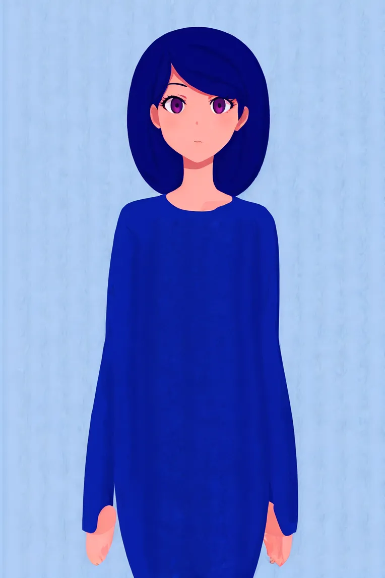 Flat,Flat Illustration,Girl,LoRA,SD 1.5