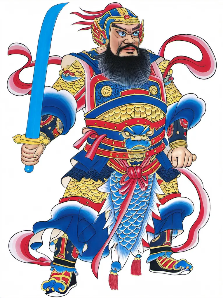 中国传统门神年画-LoRA-Xiao伟-LiblibAI