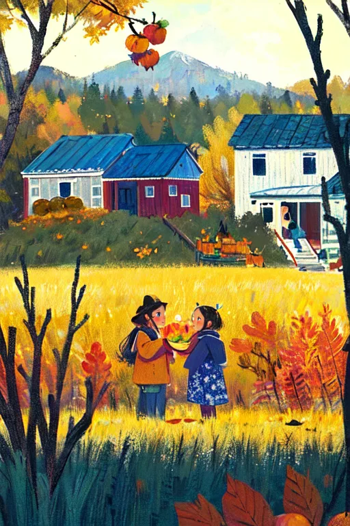 Hand-Drawn,Kids' Illustration,Girl,LoRA,SD 1.5