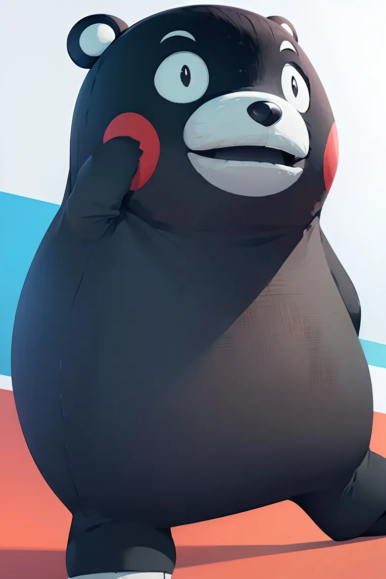 Kumamon Layout IP Image Design - Adorable Kumamon-LoRA-MngYou-Shakker