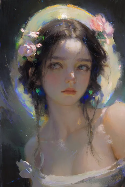 Classic Painting,Traditional Painting Media,Girl,LoRA,SD 1.5