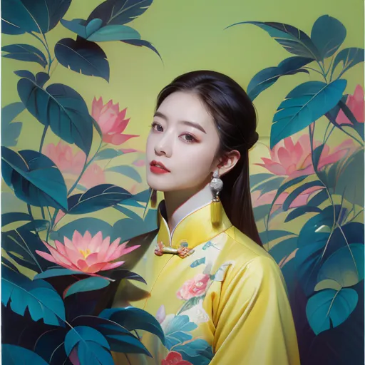 Classic Painting,Traditional Painting Media,Girl,LoRA,SD 1.5