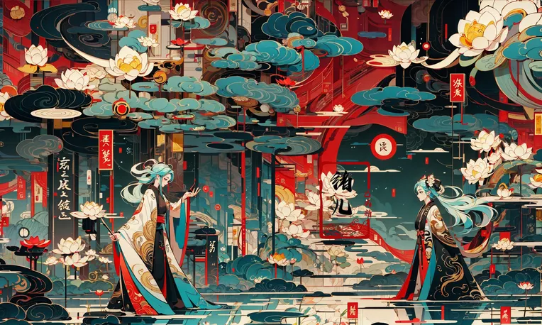 Chinese Style,Traditional Painting Media,Girl,LoRA,SD 1.5