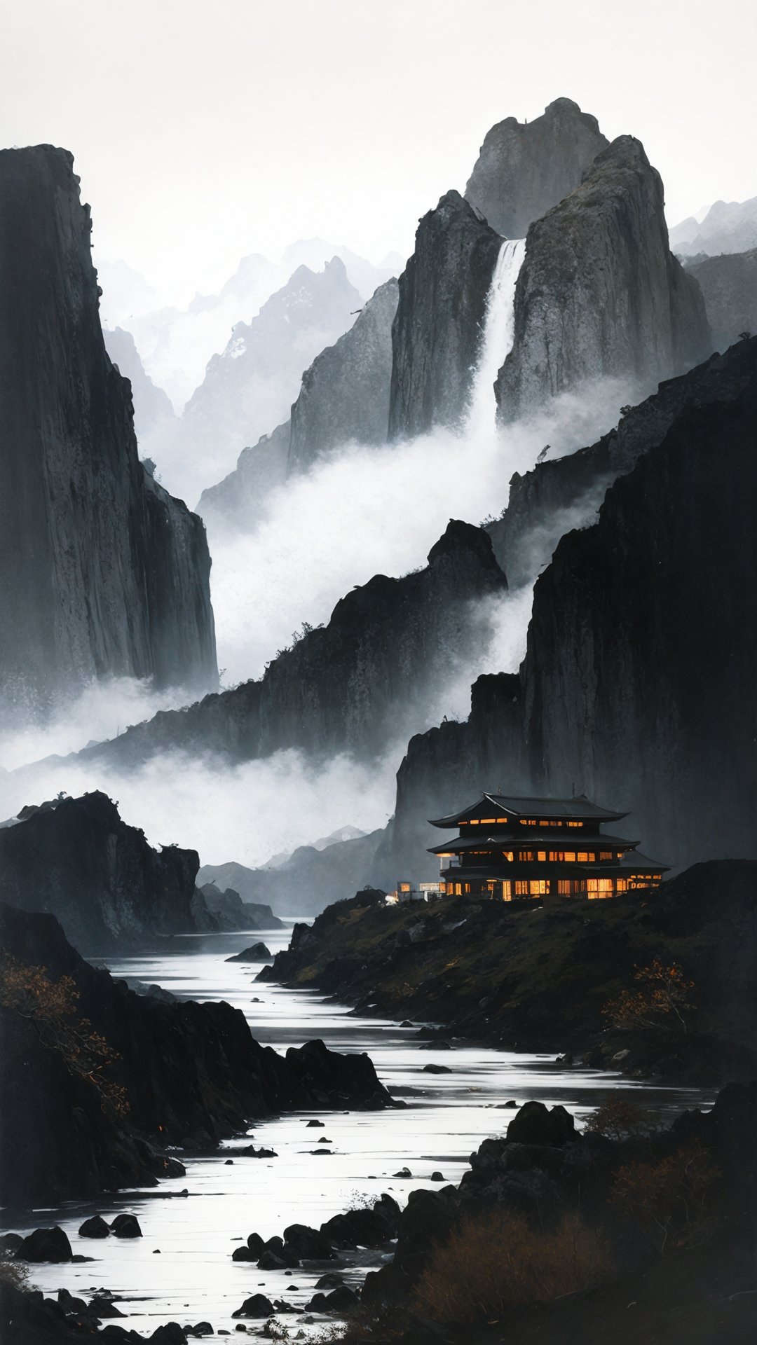 AI绘画-素语山水-AI绘图-LiblibAI